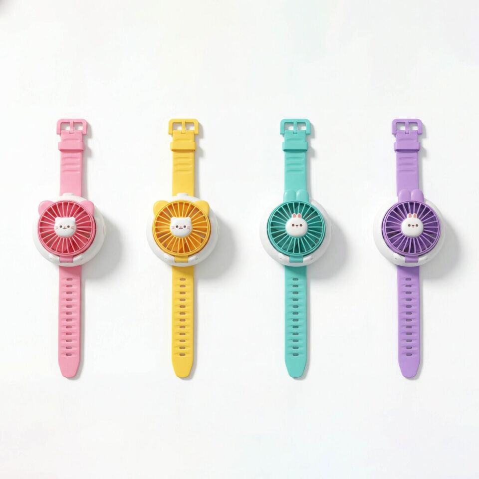 AVEC AV-F135 USB Mini Fan – Taşınabilir, Bileklik Tasarımlı, 3 Kademe Hızlı