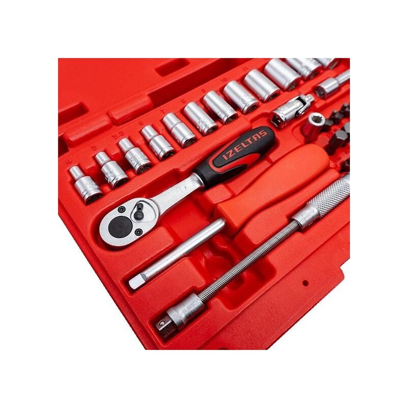 İzeltaş 14000005133 1/4'' Altı Köşe Mini Lokma Anahtar Ve Bits Set 45 Parça