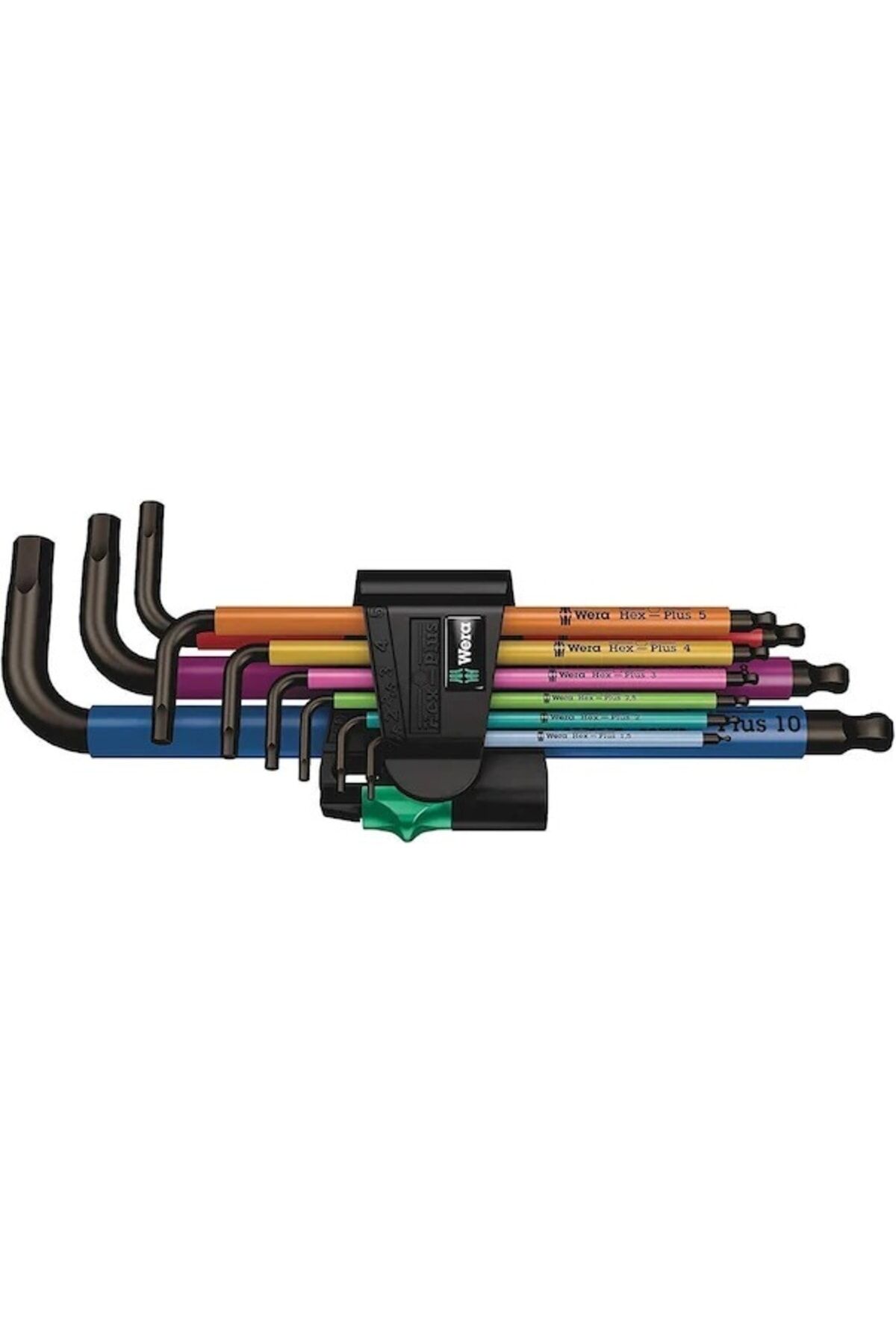 Wera 05073593001 950/9 Hex-Plus Milticolor 1 SB Çok Renkli Allen Anahtar Takımı 9 Parça