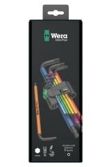 Wera 05073593001 950/9 Hex-Plus Milticolor 1 SB Çok Renkli Allen Anahtar Takımı 9 Parça