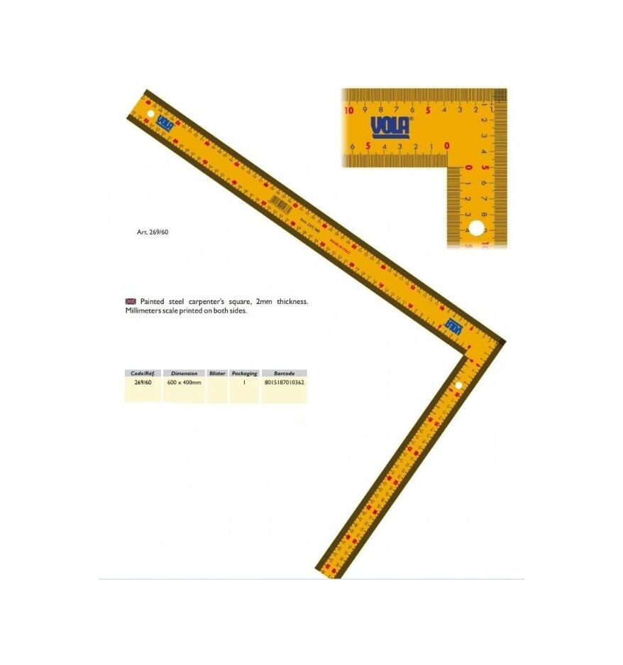VOLA MARANGOZ GÖNYE 269/60 600X400X2 MM