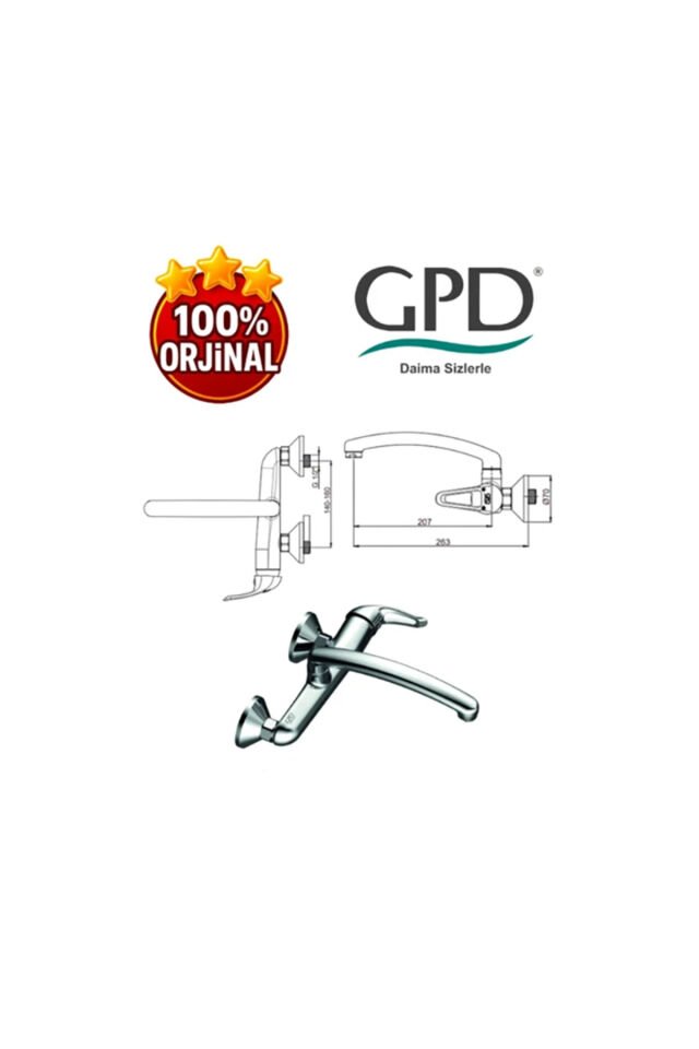 GPD ADRİO ÜSTTEN APLİKE EVYE  BATARYASI-MAU120