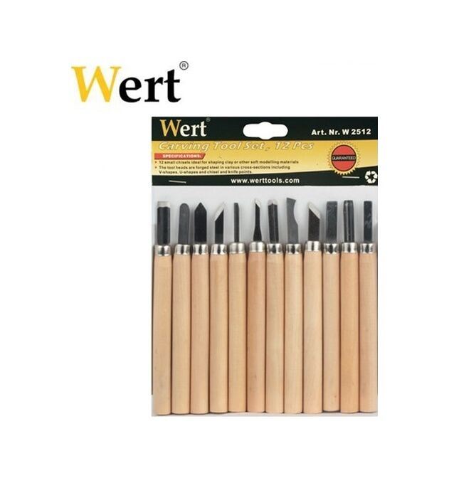 WERT AHŞAP OYMA SETİ 12 PARÇA 2512