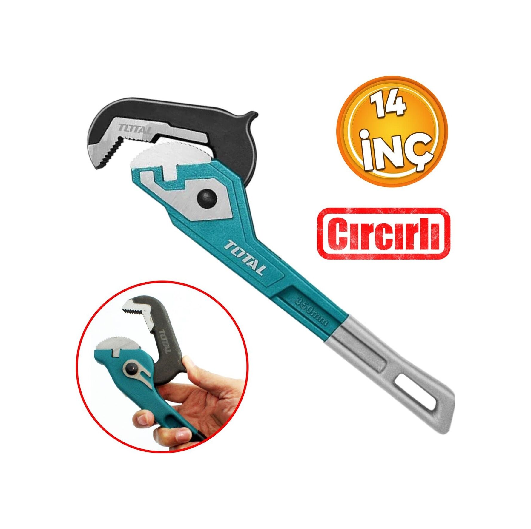 TOTAL CIRCIRLI BORU ANAHTARI 14'' THT171142