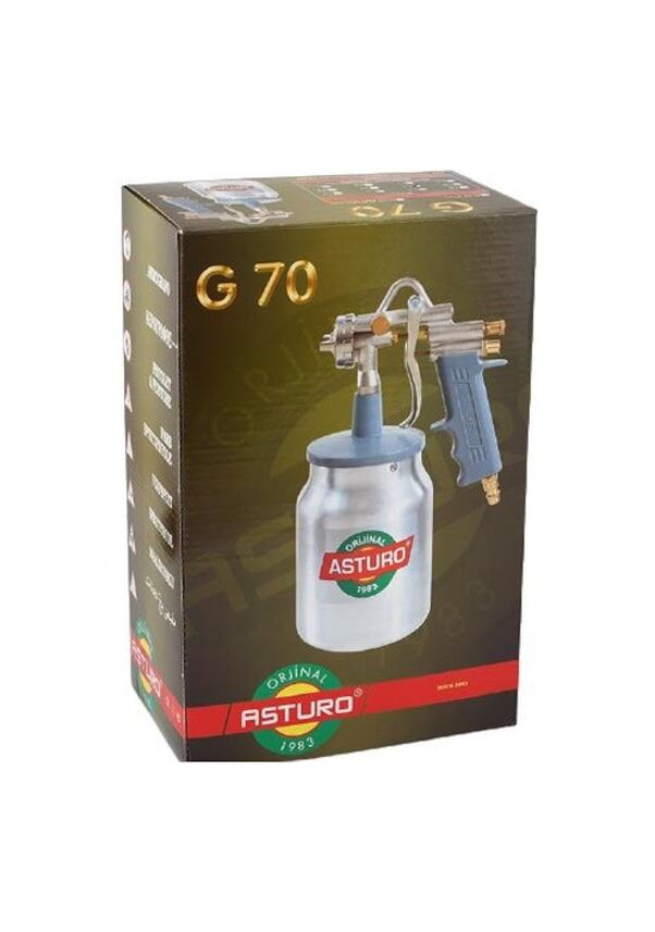 Asturo G70 Alttan Depolu Boya Tabancası 1.8 Mm