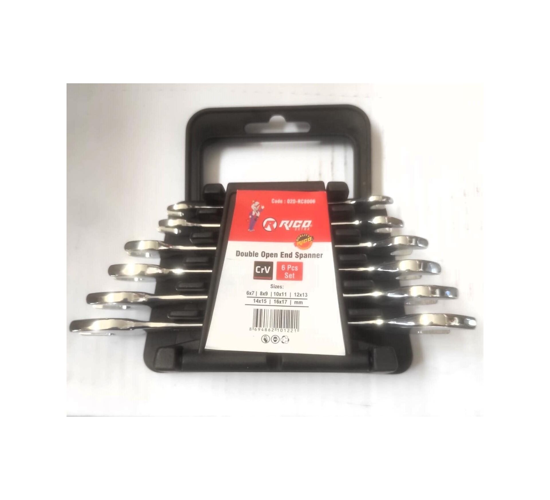 RİCO ANAHTAR SETİ AÇIK AĞIZ 6 PARÇA RC8006
