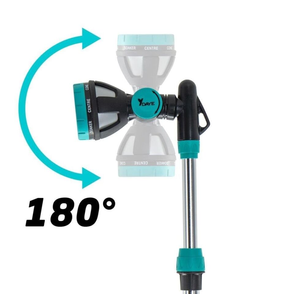Daye DY2336G Teleskopik Metal Sprey Sulama Çubuğu 10 Fonksiyonlu