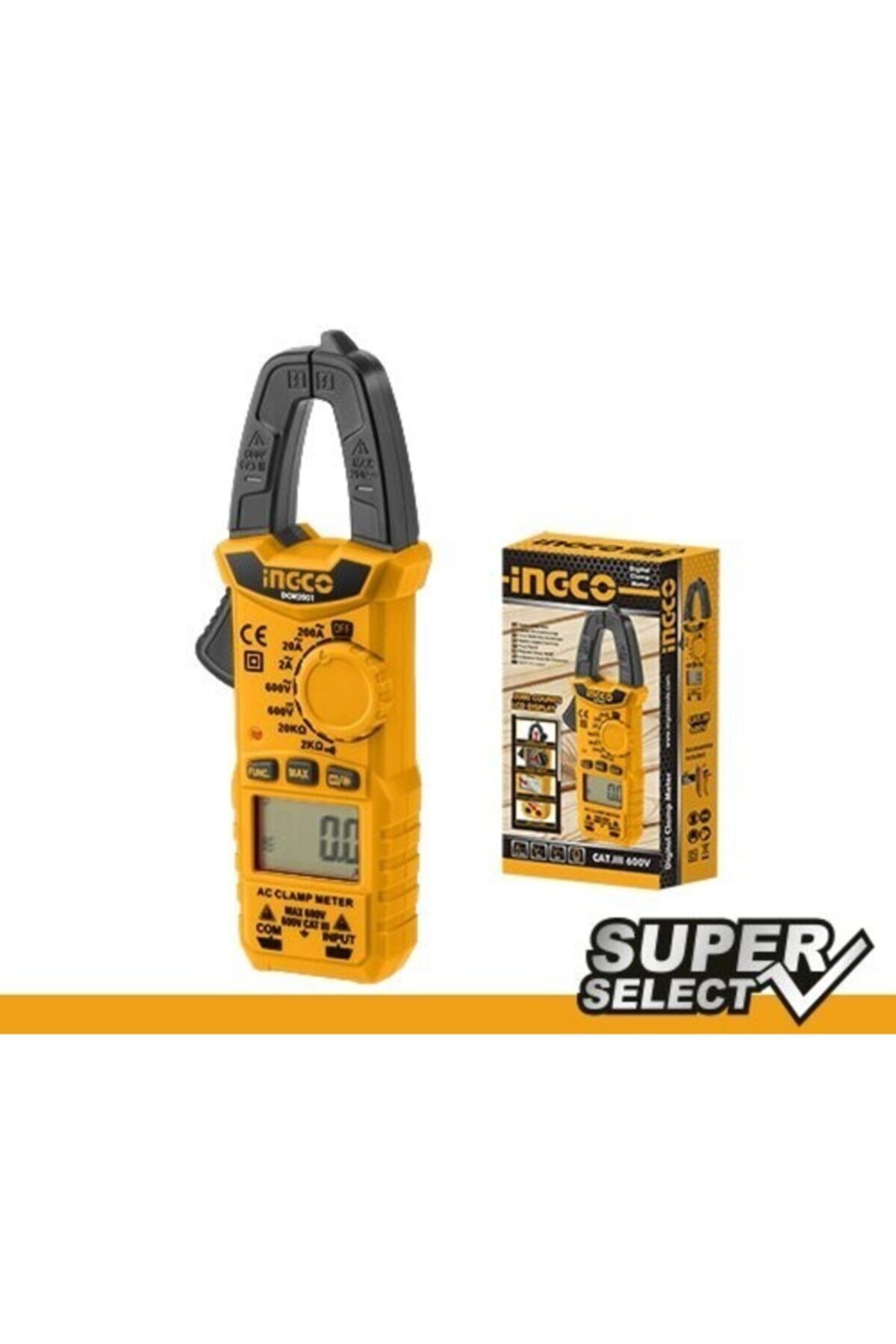 INGCO DCM2001 Dijital Pensampermetre – AC 200A