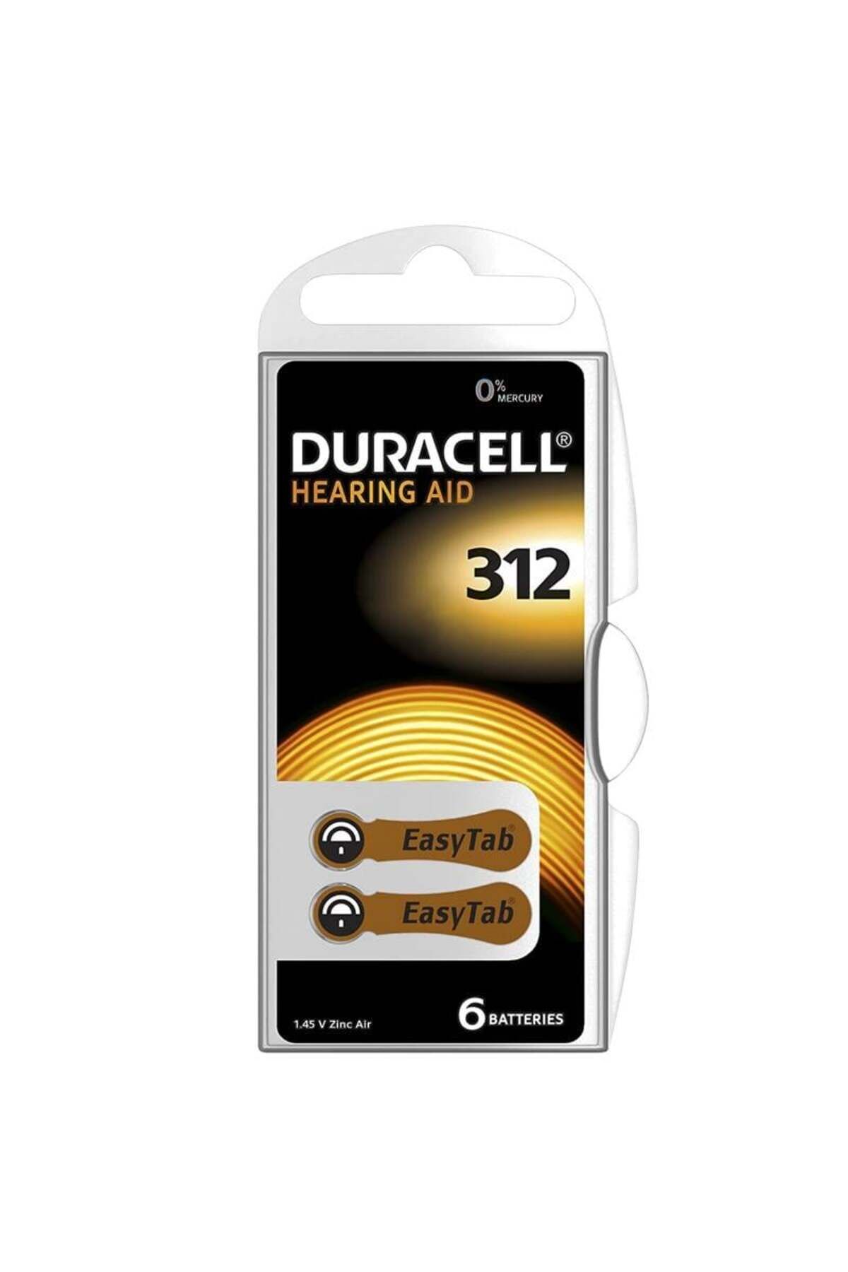 DURACELL 312 KULAKLIK PİLİ 6 LI