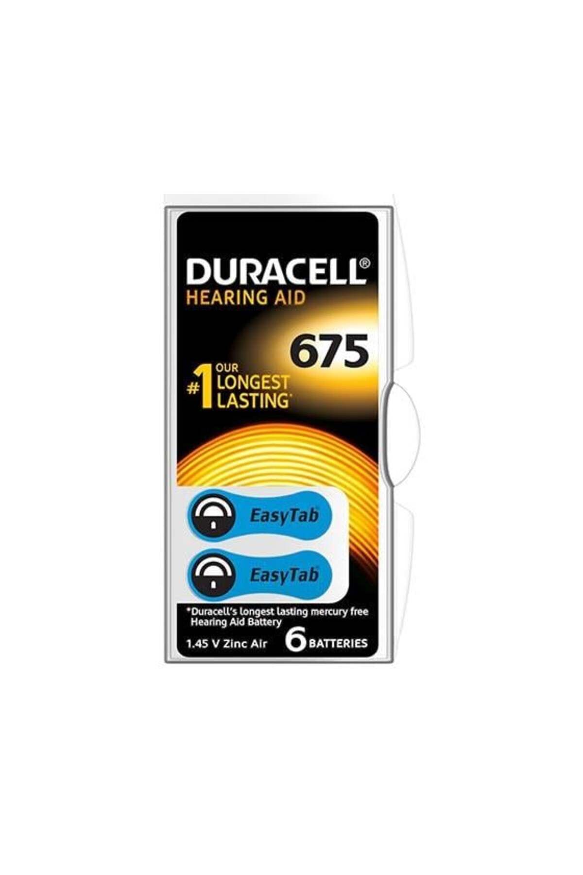 DURACELL 675 KULAKLIK PİLİ 6 LI