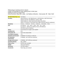 Mt 4615 Profesyonel Rüzgar Hız Ölçer,anemometer-rüzgar Ölçer Proskit