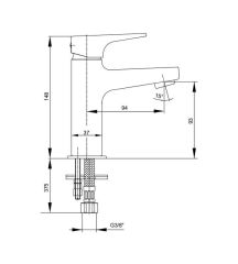 ECA ZAFİR LAVABO 102 108 950