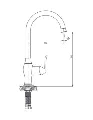 Gpd Tek Gövde Eviye Bataryası Tauro Altın Mte150-A