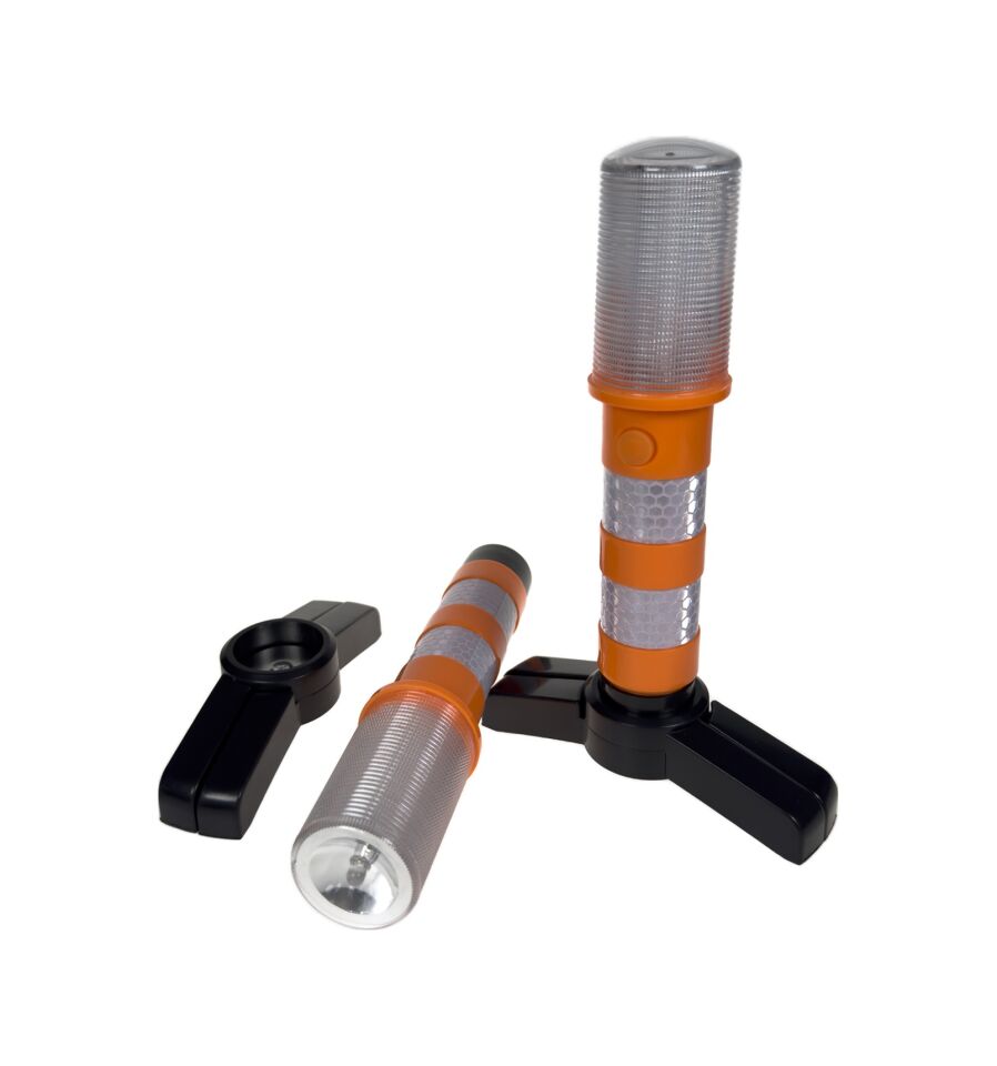 2 Fenerli Trafik Lambası Seti Uyarı Işığı Güvenlik Seti