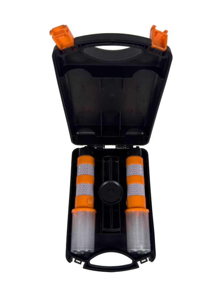 2 Fenerli Trafik Lambası Seti Uyarı Işığı Güvenlik Seti