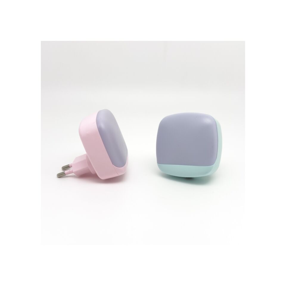 2'li Set Karanlık Sensörlü Led Gece Lambası Çocuk Odası Aydınlatma Işık Çok Renkli