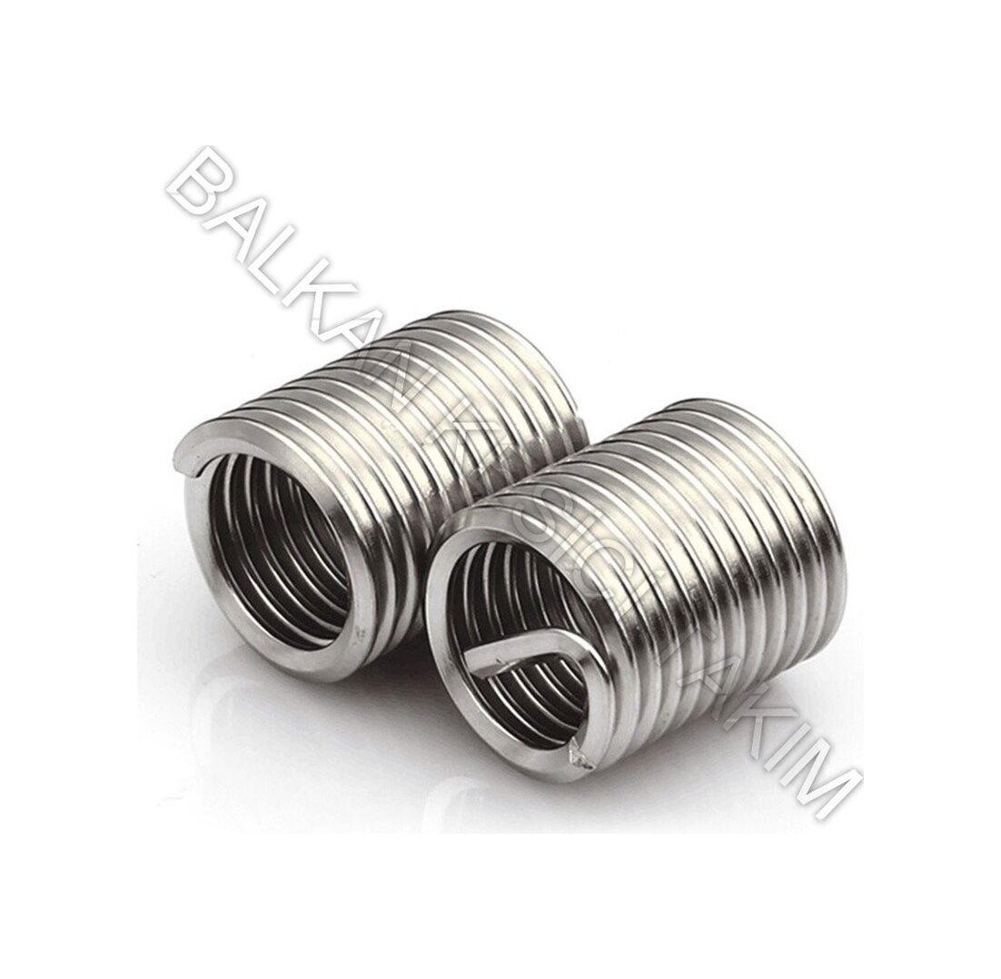 M8x1,00 Helicoil Yay 1.5D Diş Tamir Yayı (100 Adet)