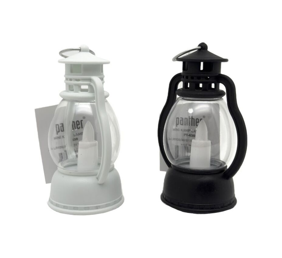 Panther Ledli Mini Kamp Lambası Pt-430 Beyaz - Siyah