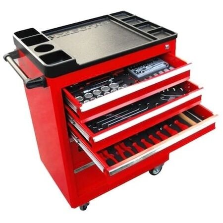 İZELTAŞ 5 ÇEKMECELİ PARTNER MOBİL TAKIM DOLABI DOLU