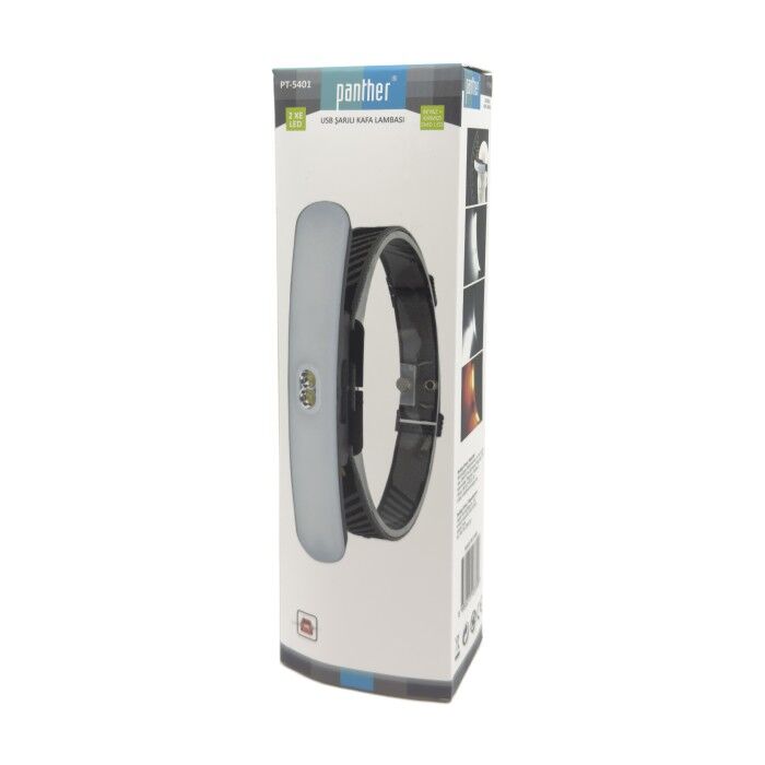 Panther Pt-5401 Usb Şarjlı Kafa Lambası Siyah