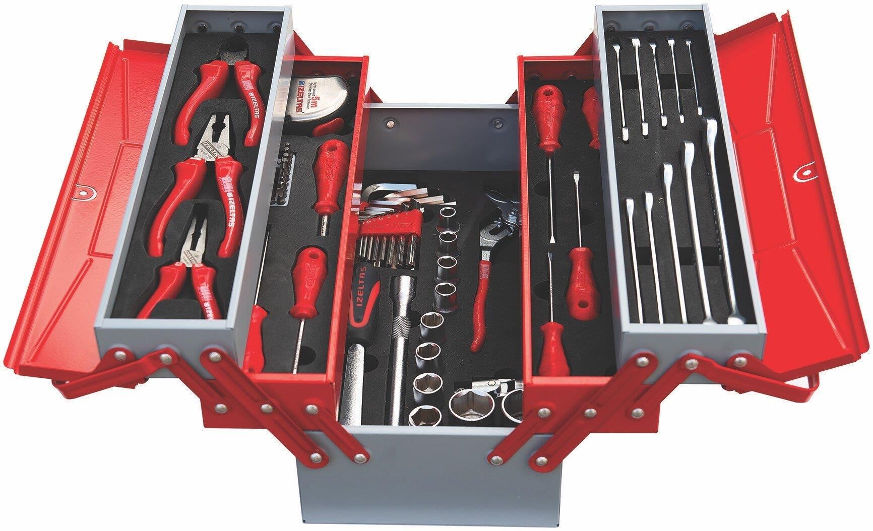 İZELTAŞ 5 GÖZ BÜYÜK ÇANTA MEKANİK 62 PARÇA