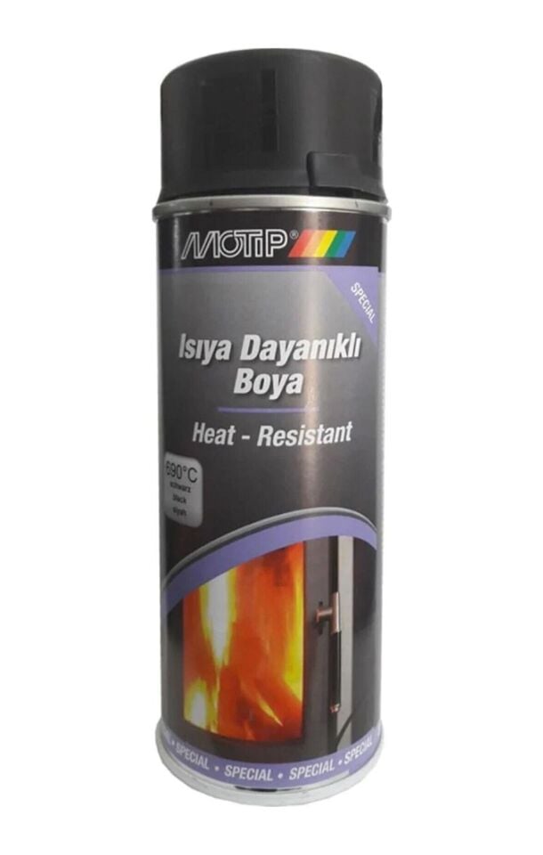 MOTİP ISIYA DAYANIKLI SPREY BOYA SİYAH 400 ML