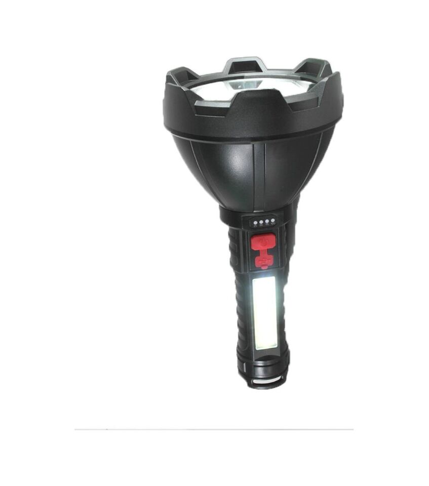 Panther PT-6104 USB Şarjlı Led El Feneri 3W 800 Lümen Siyah