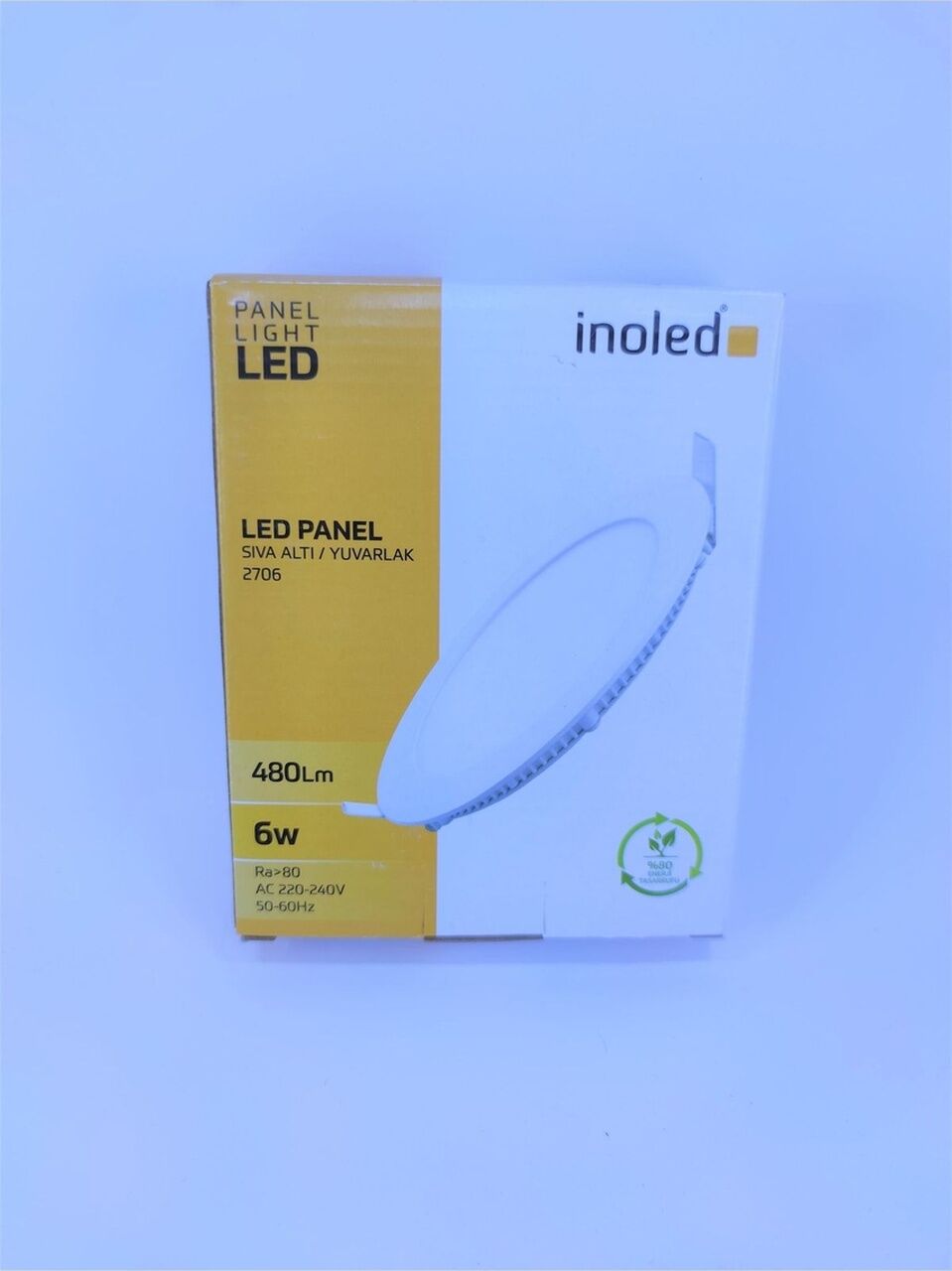 SPOT LUSTER LED 6W YUVARLAK SIVA ALTI BEYAZ