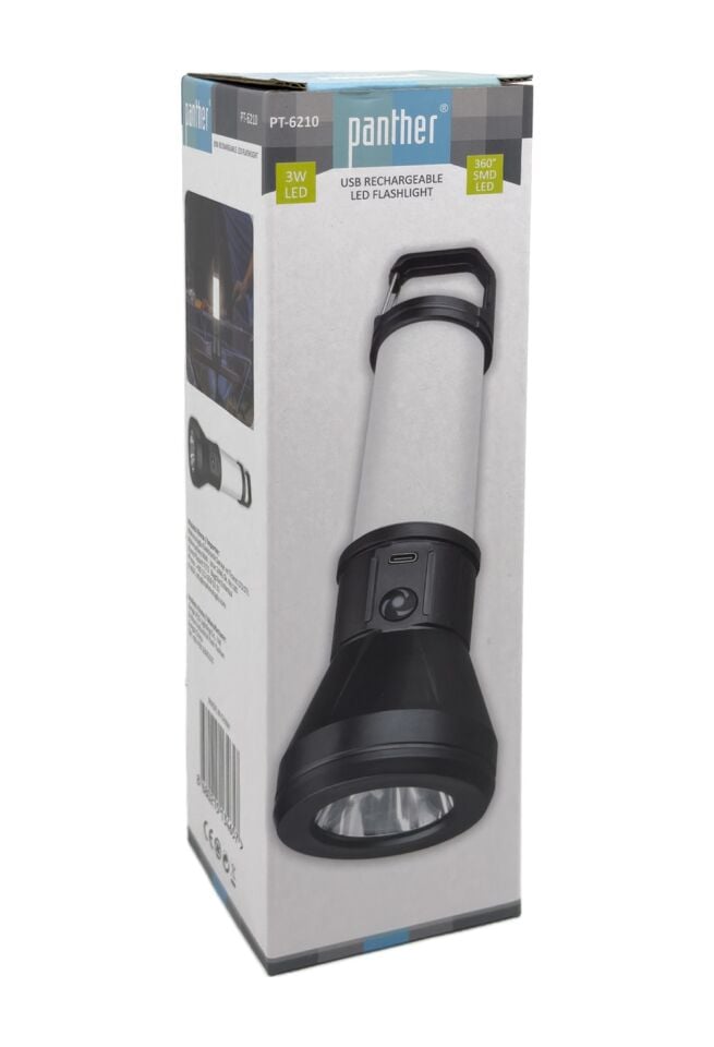Panther Pt-6210 Usb Şarjlı El Feneri