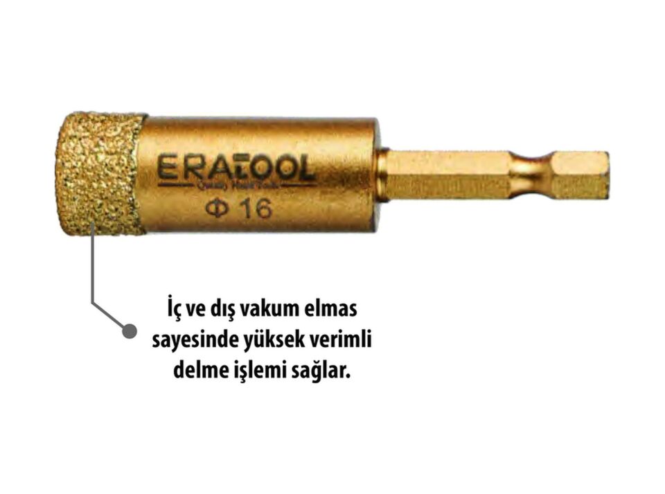 MERMER GRANİT PANÇ 12 MM HEX SAPLI ERA55913