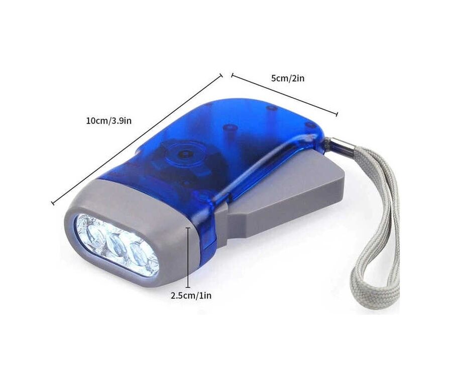 Panther Dinamolu Pilsiz El Feneri Deprem Acil Durum Pt-1345 Siyah