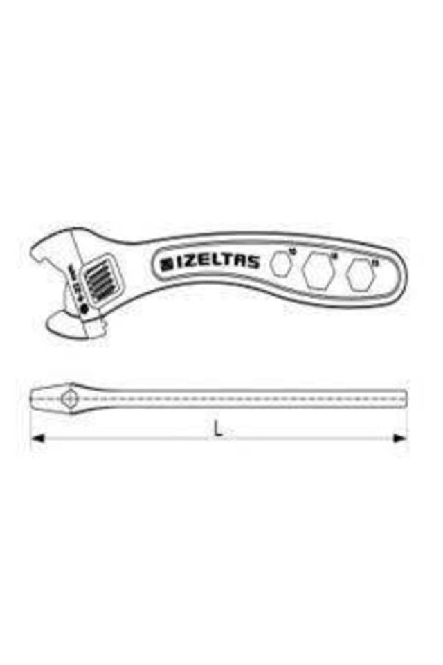 İZELTAŞ AYARLI MONTAJ ANAHTAR 200 MM