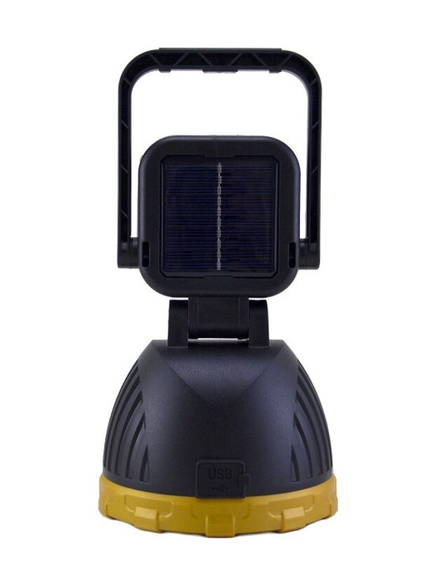Panther Pt-8411 Usb Şarjlı Solar El Feneri Sarı - Siyah