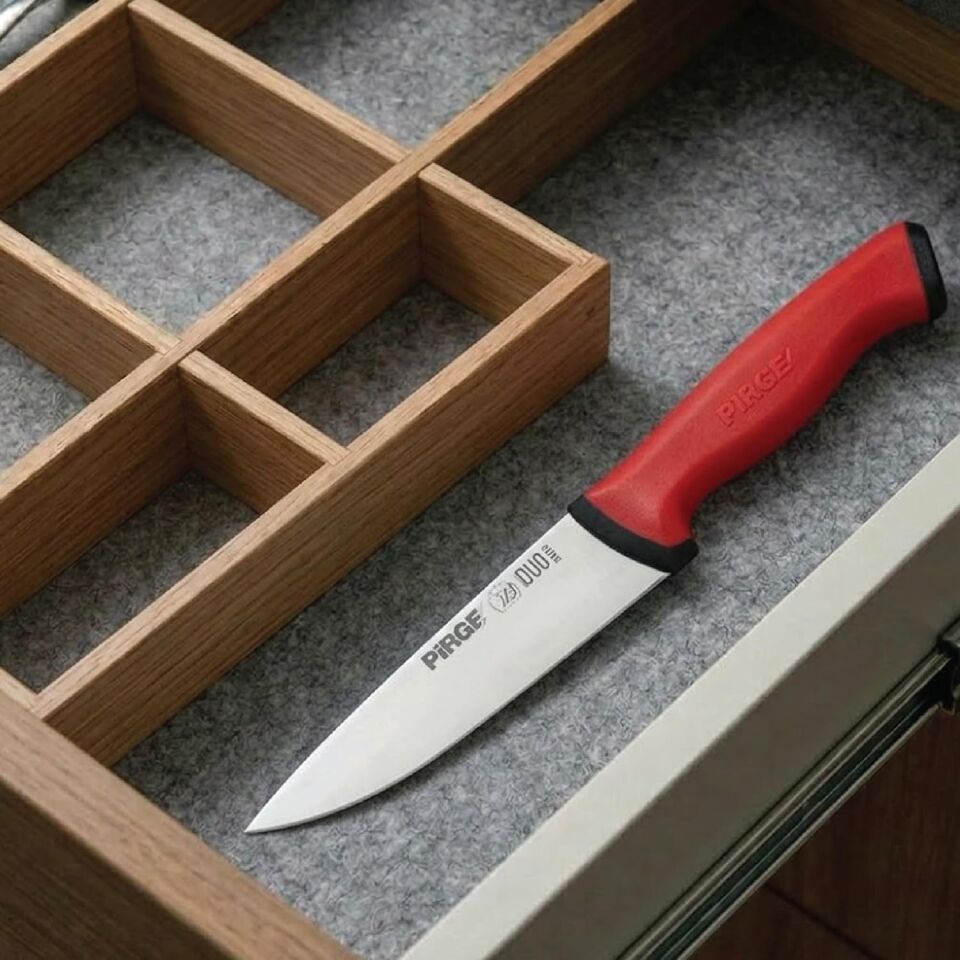 Pirge Kasap Et Bıçağı Duo 1 No 34101 14,5cm Kırmızı