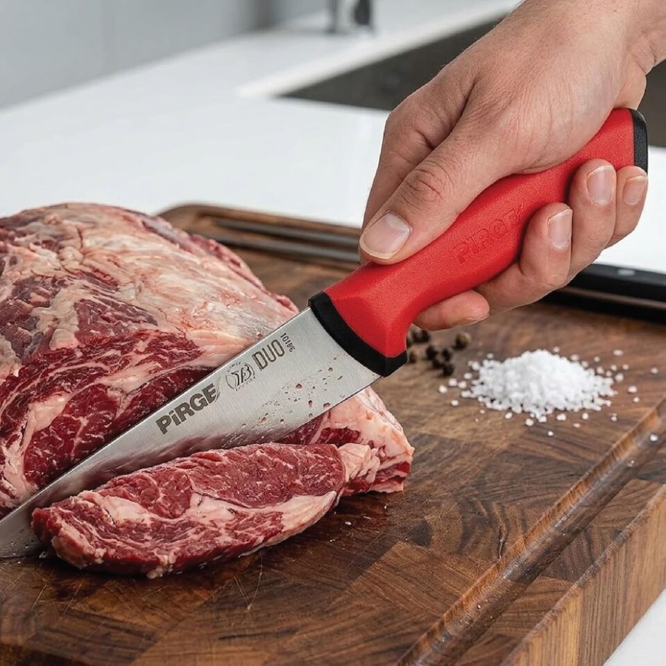 Pirge Kasap Et Bıçağı Duo 1 No 34101 14,5cm Kırmızı