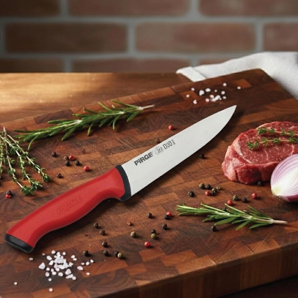 Pirge Kasap Et Bıçağı Duo 1 No 34101 14,5cm Kırmızı