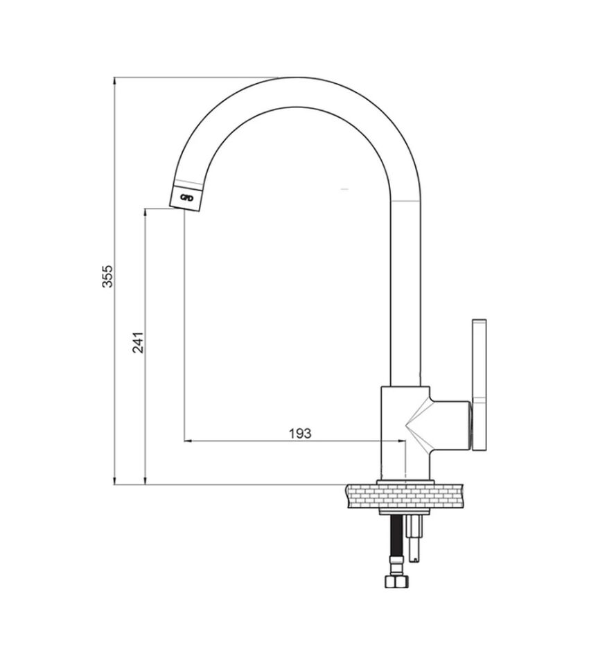 Gpd Mte165-s-r Gildo Tek Gövde Eviye Bataryası Siyah-rose Gold Metalik