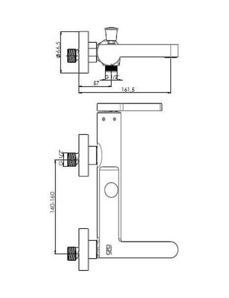 GPD GİLDO BANYO BATARYASI SİYAH ROSE-GOLD-MBB165-S-R