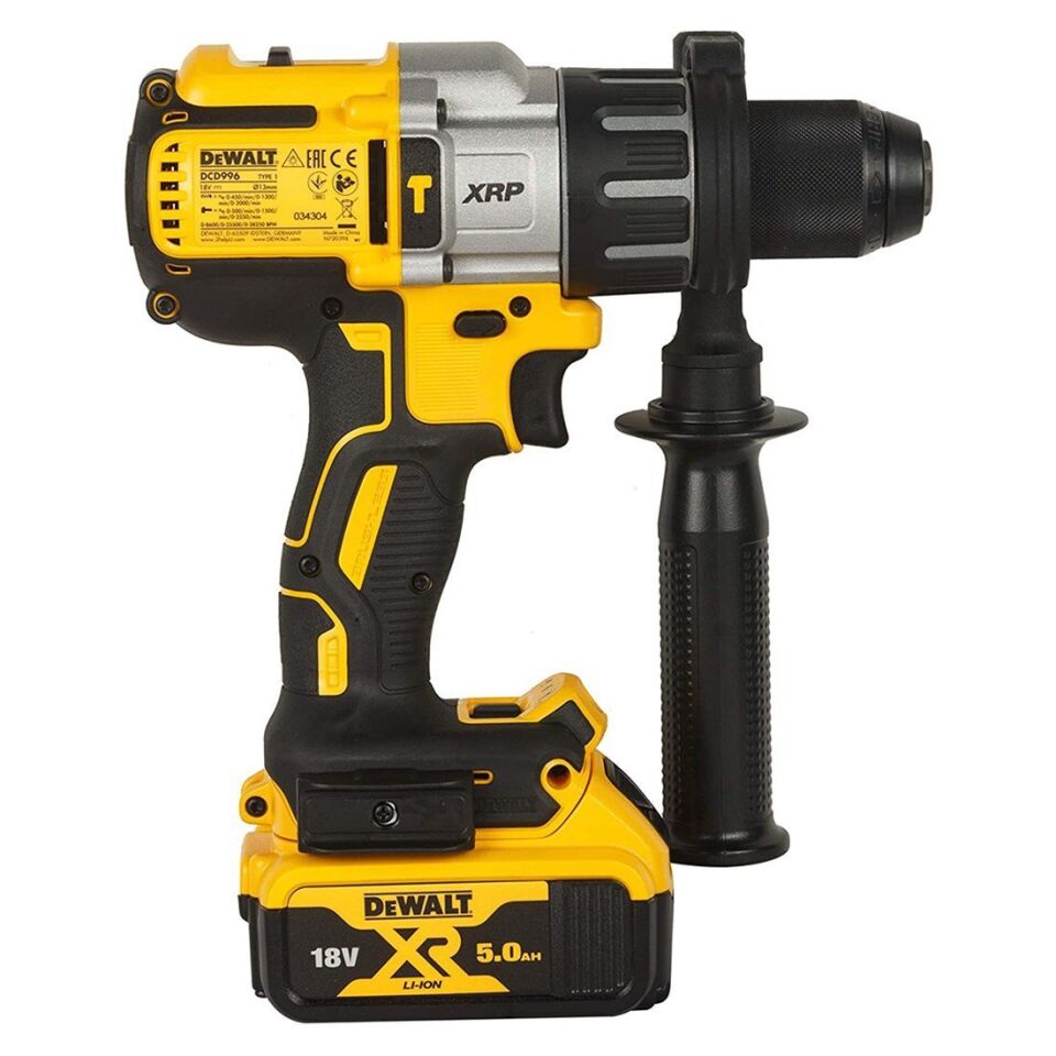 DEWALT AKÜLÜ KÖMÜRSÜZ PROFS.DARBELİ MATKAP DCD996P2-QW