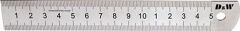 Dw Uzun Ömürlü Paslanmaz Çelik Cetvel 150 MM Şeffaf