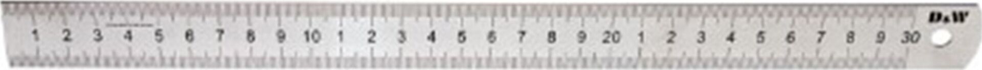 Dw Paslanmaz Çelik Cetvel 300 Mm