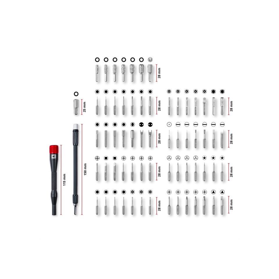 Einhell 66 Parça Hassas Bits ve Elektronik Onarım Seti - 49115030