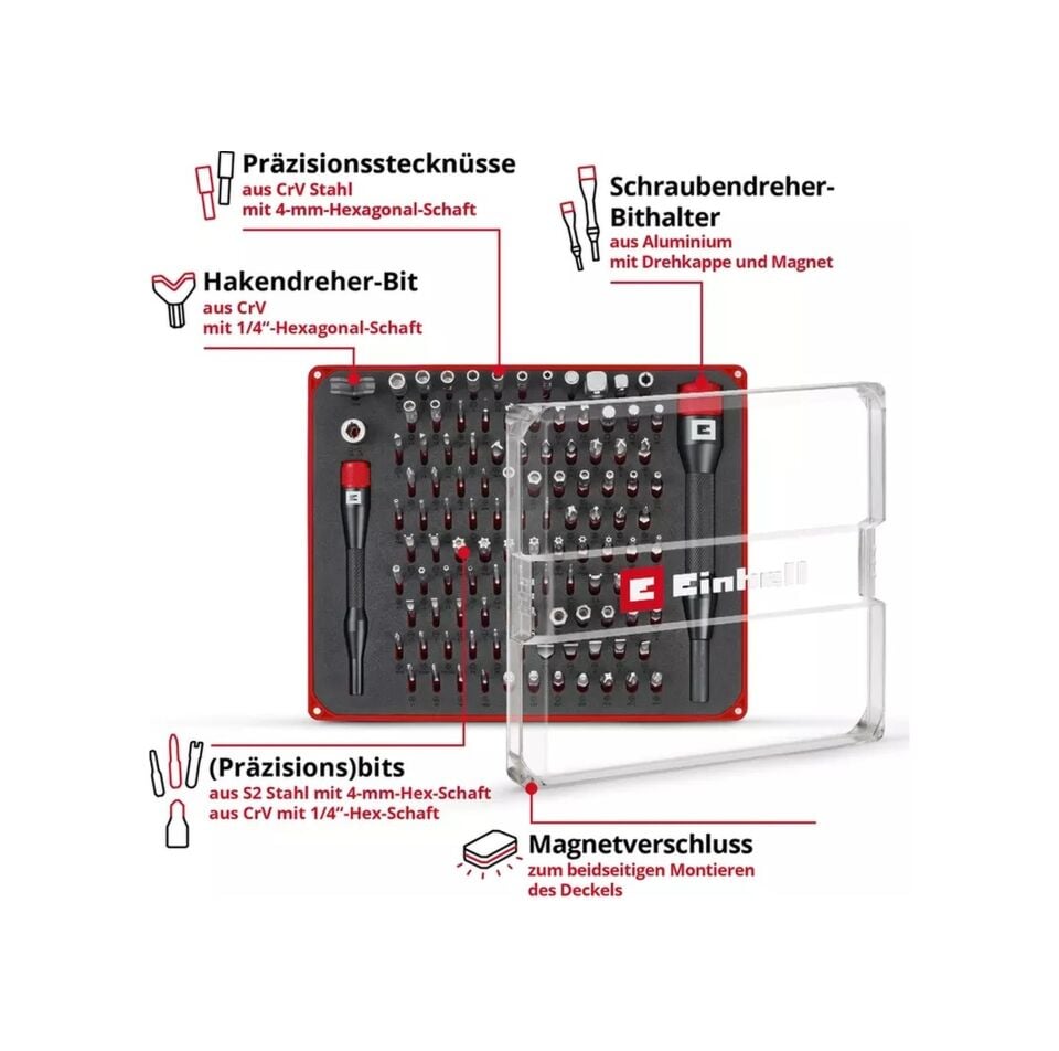 Einhell Hassas Bits Set 114 Parça - 49115040