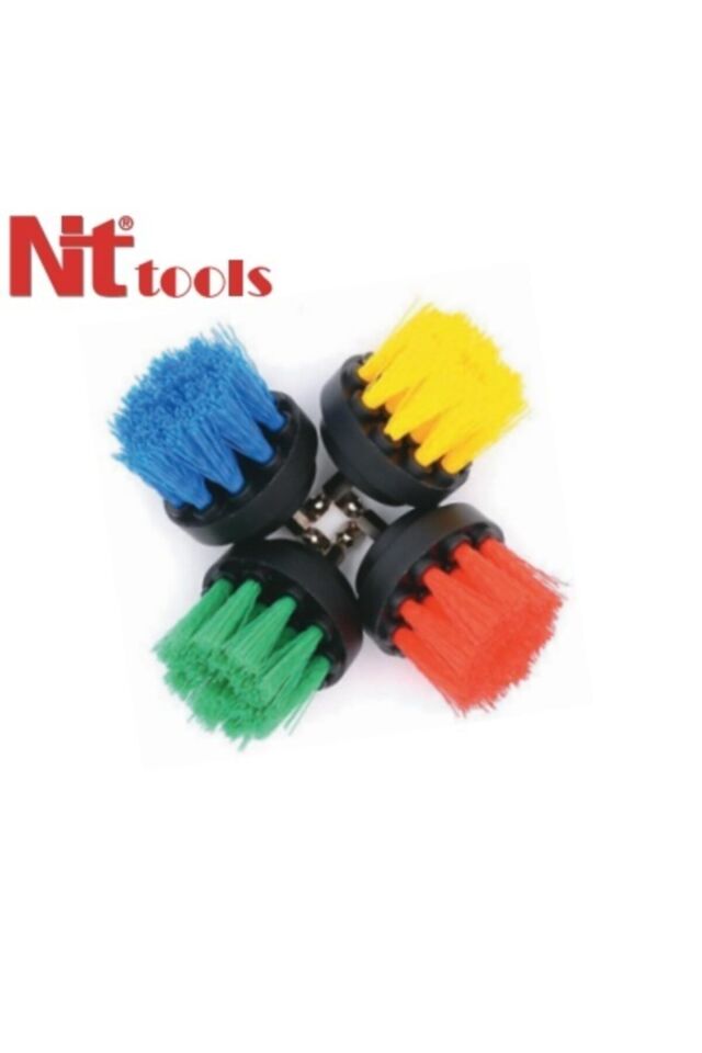 NT Tools NTF21 4 Parça Çanak Tip Matkap Fırça Seti