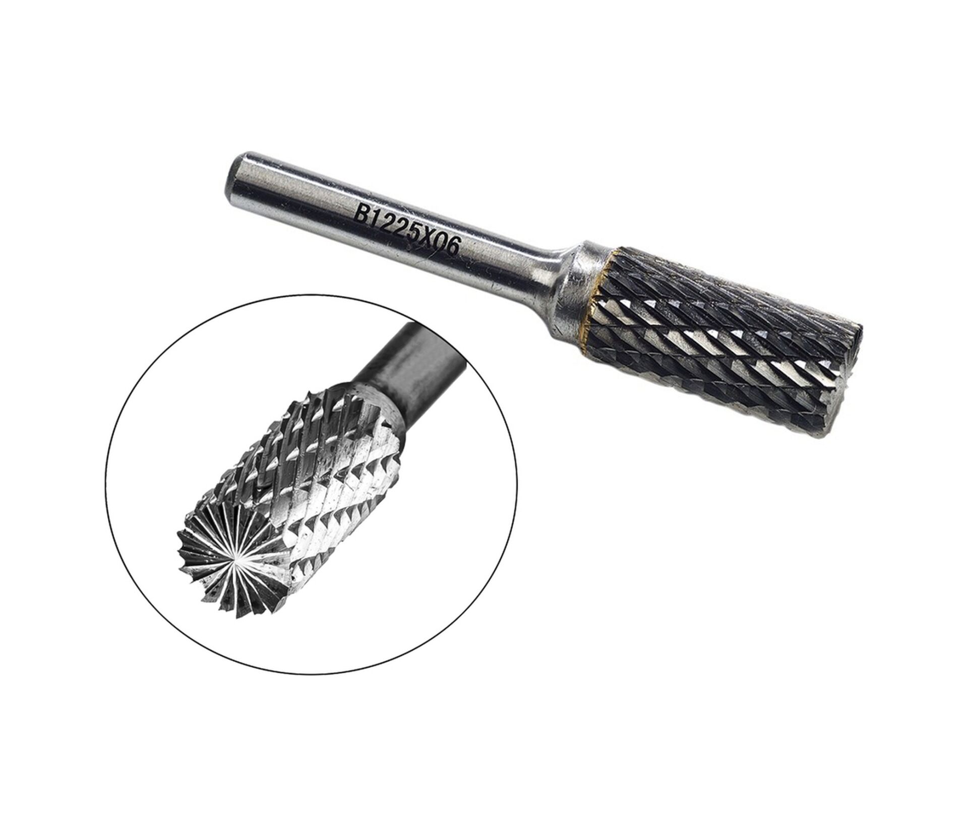 B Tip 06x16x06 Karbür Kalıpçı Freze Ucu Silindir Alın Kesmeli Gfb3215