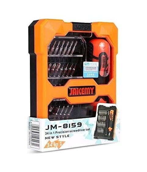 Jakemy Jm-8159 Bit Set Tornavida Seti 34 Parça