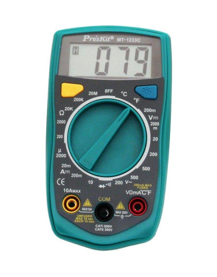 Proskit MT - 1233C Dijital Multimetre Ölçü Aleti