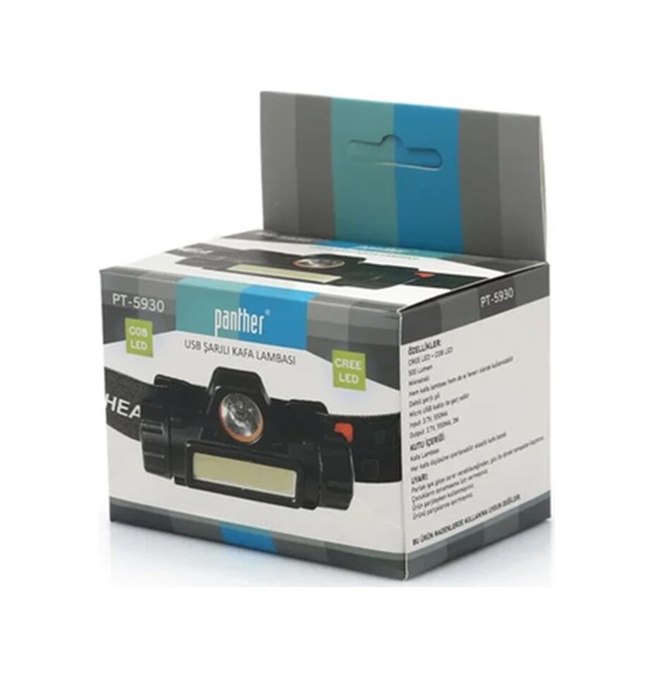 PANTHER USB ŞARZLI KAFA LAMBASI 5930
