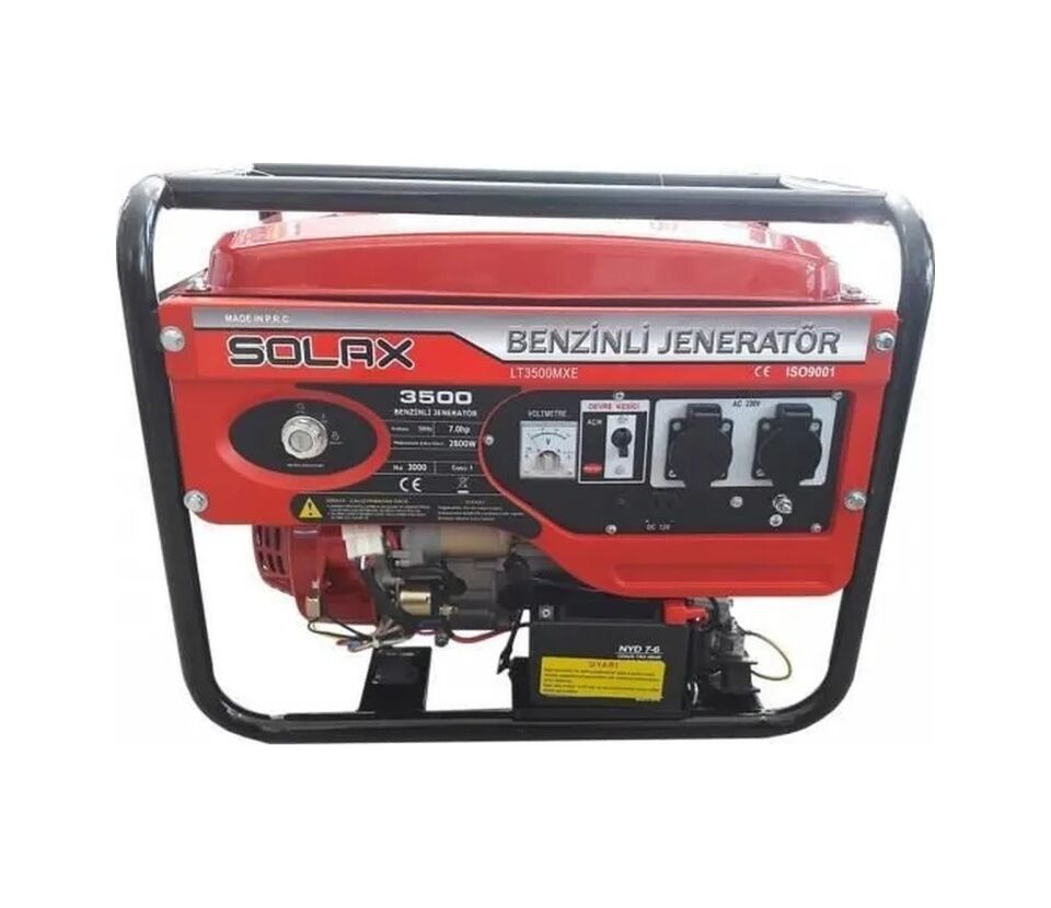 Solax LT 3500 MX İpli 3.5 Kva Monofaze Benzinli Jeneratör