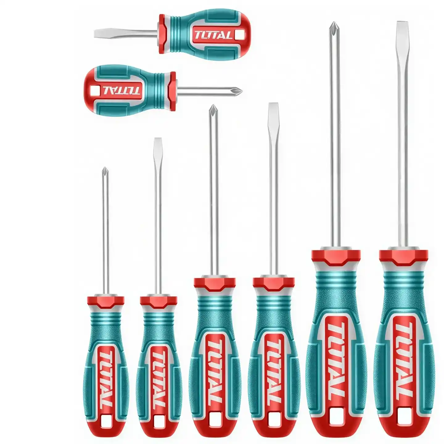 Total TKSDS0826 8 Parça Tornavida Seti S2 Çelik